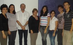 Reitora, equipe da Assessoria Internacional e selecionados para o Top China