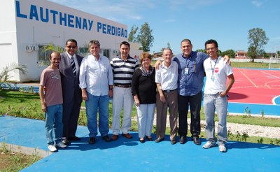 Comitiva da Ufal e equipe da Semel