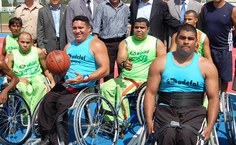 Autoridades com paraatletas