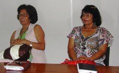 Professoras Maria Alba Correia e Maria Helena Ferreira, do Cedu, são as coordenadoras do projeto
