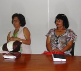 Professoras Maria Alba Correia e Maria Helena Ferreira, do Cedu, são as coordenadoras do projeto