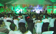 Público entusiasta lotou a solenidade