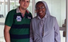 Alexsandro, primeiro formando em Física de Arapiraca, e Alnira, formada em Letras