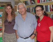 Professores José Marques de Melo e Rossana Gaia em visita à Edufal