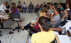 Reunião da comissão organizadora do Congresso Acadêmico, coordenada pelo Vice-reitor, Eurico Lôbo