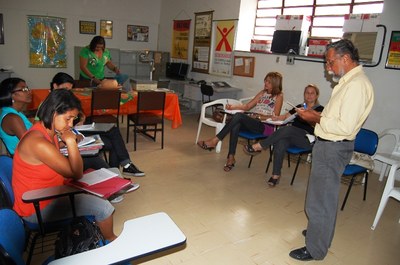 Capacitação com os professores