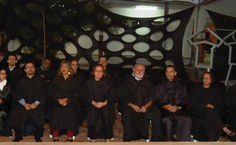 Membros do Consuni presentes à formatura