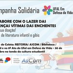 Ufal Solidária com as crianças vítimas da enchente em Alagoas
