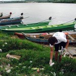Voluntários promovem limpeza das margens do Rio São Francisco