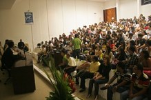 Público atento do início ao fim do evento