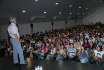 No dia 22 de setembro, na Federal do Amazonas, o auditório ficou lotado