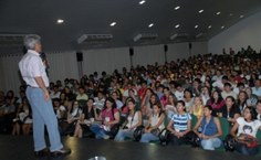 No dia 22 de setembro, na Federal do Amazonas, o auditório ficou lotado