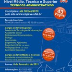 Inscrições para concurso técnico da Ufal prosseguem até dia 30 de dezembro