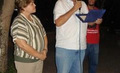 A placa, lida por Eduardo Lyra, foi dada em homenagem aos 100 anos da filarmônica