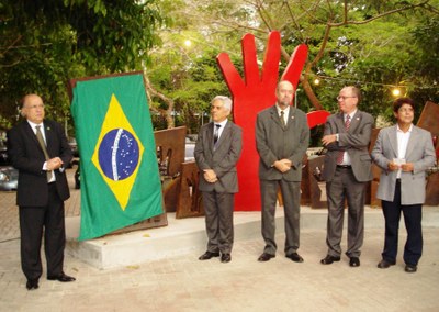 A partir da esquerda: Paulo de Tarso, Eurico Lôbo, Álvaro Machado, Pedro Montenegro e Tomás Beltrão