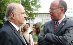 Ministro e o secretário municipal de Direitos Humanos, Pedro Montenegro