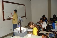 Prof. Márcio Barboza, do Ctec, ministrando aula no Paespe