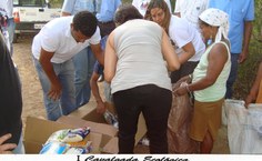 e levou solidariedade aos moradores