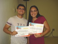 Jhonathan Pino e Avanny Oliveira foram certificados na categoria Extensão