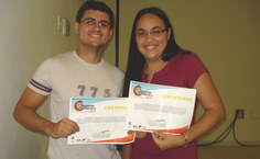 Jhonathan Pino e Avanny Oliveira foram certificados na categoria Extensão