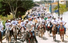 Cavalgada promovida pelo curso de Medicina Veterinária em Viçosa