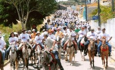Cavalgada promovida pelo curso de Medicina Veterinária em Viçosa