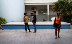 Palco ao ar livre do Espaço cultural será utilizaado pelos alunos do Eta