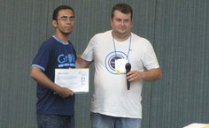 Marlos da Silva recebe certificado de 2º lugar