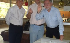 O vice-reitor Eurico Lôbo, o Pró-reitor Josealdo Tonholo, e o diretor da Capes, Emidio Cantídio, assinaram o termo de adesão à Capes Web TV