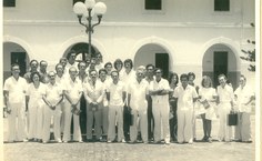 Corpo docente do CCBi em 1975