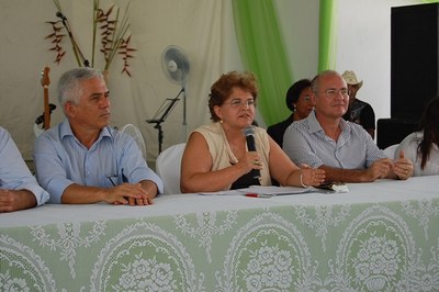 Reitora na inauguração do Campus do Sertão