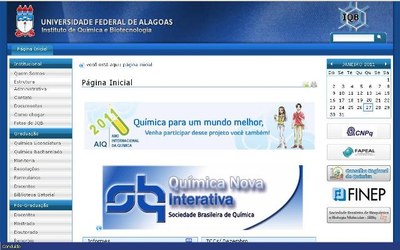 No Ano Internacional da Química, o Portal do IQB ganhou nova interface