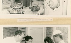 Reitora Delza Gitaí visitando obras