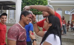 Este ano foi o primeiro trote em Santana. Fotos do site Alagoasnanet