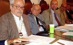 Dirceu Lindoso quando tomou posse no IHGAL em 2009. Foto: Fabiana Sarmento