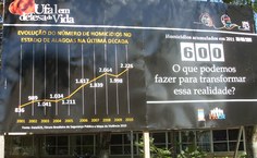 Painel mostra a curva ascendente da violência no Estado