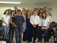 Primeira turma do Mestrado em Psicologia entusiasmada com o início das aulas