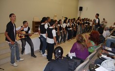 O grupo é composto por alunos do segundo e terceiro ano do ensino médio