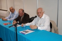 Ignacy Sachs no lançamento do seu livro "A Terceira Margem - à procura do ecodesenvolvimento" na IV Bienal