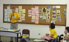 O coordenador de projetos de extensão, prof. José Roberto Santos, participou da aula inaugural e falou sobre a importância do curso
