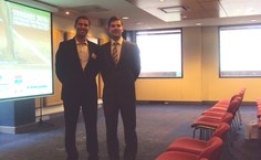 Professor Adriano da Silva, à esquerda da foto, representou a Ufal no evento