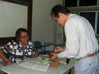 Votação na sala 101 da Esenfar