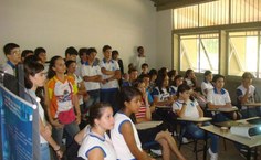 Apresentação do curso de Eng. Ambiental para os alunos dos centros de ensino do município.