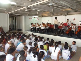 Projeto Concerto Didático recebe alunos de 6 a 11 anos