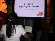 Visualização dos projetos durante o evento