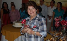 Flores de chocolate também foram distribuídas