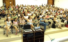 Aula inaugural do novo Doutorado em Educação em março deste ano