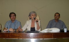 Barbirato, Sílvia Cardeal e José Roberto apresentaram as atividades de suas Pró-reitorias