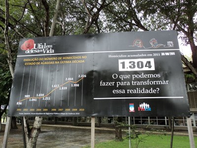 O número de homicídios até o dia 30 de junho deste ano já representa cerca de 60% do número total de homicídios em 2010