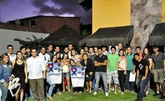 Comemoração do Dia Mundial das Mídias Sociais em Maceió, no dia 30 de junho de 2011. Foto: Espalha Aí